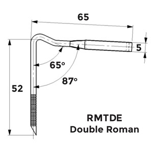 ST/STEEL CLIPS FOR MARLEY DOUBLE ROMAN TILES TUB OF 500no